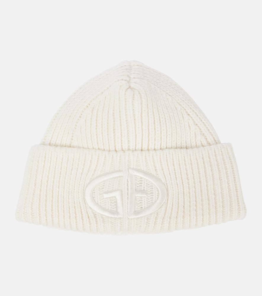 goldbergh valerie logo ribbed-knit beanie