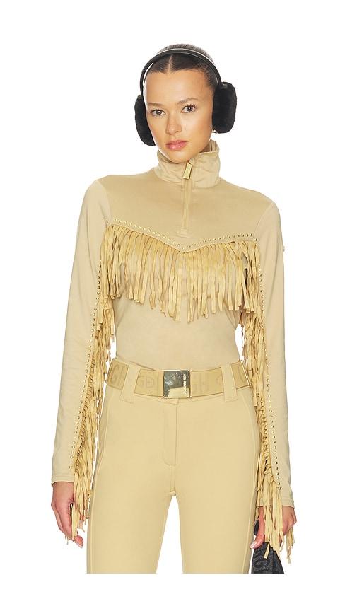 goldbergh whisper ski pully in tan. - size l (also in s, xs)