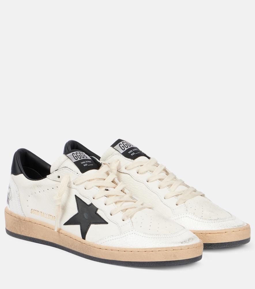 golden goose ball star leather sneakers