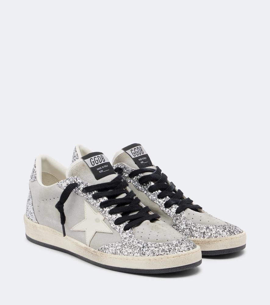 golden goose ball star suede sneakers