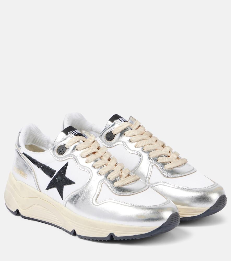 golden goose running sole leather sneakers