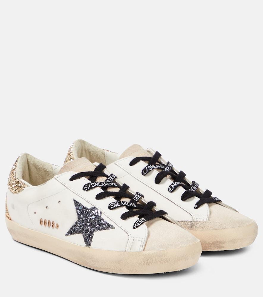 golden goose super-star leather sneakers