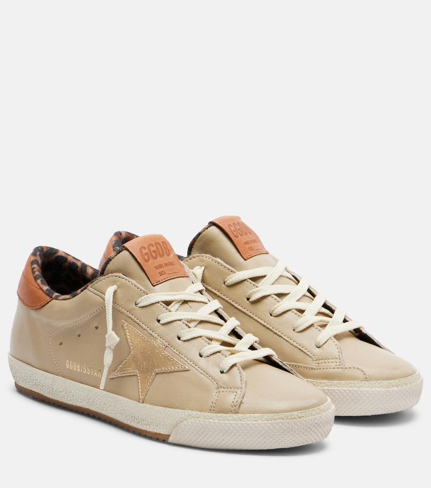 golden goose super-star leather sneakers