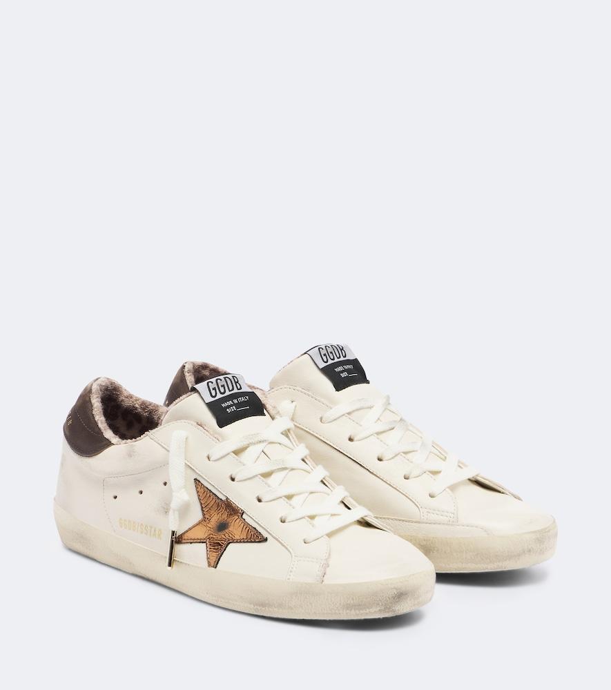 golden goose super-star leather sneakers