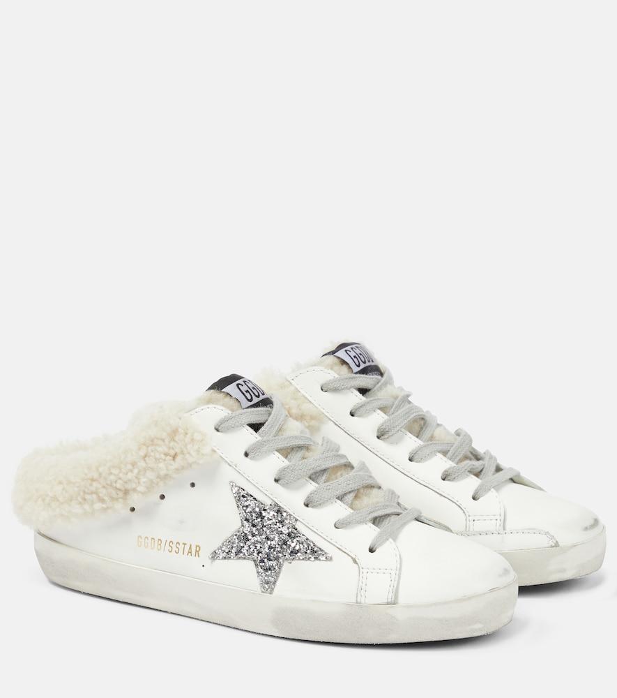 golden goose super-star shearling-lined mules