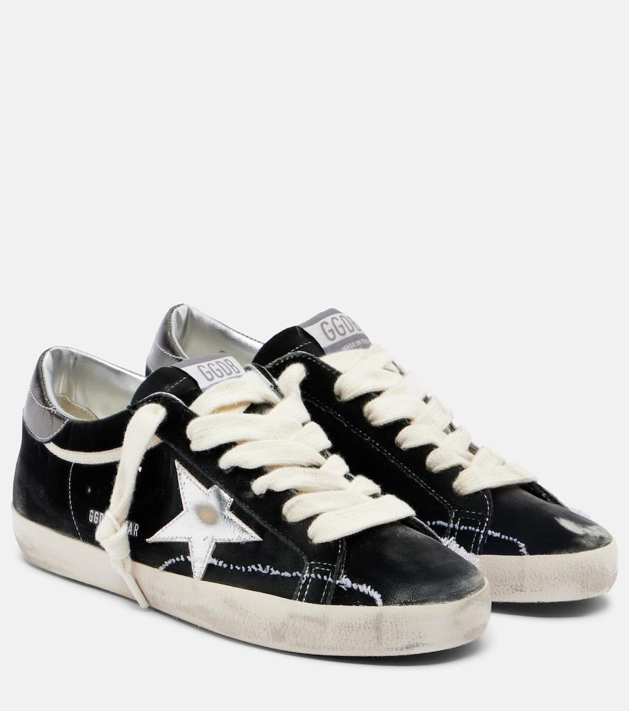 golden goose super-star velvet sneakers
