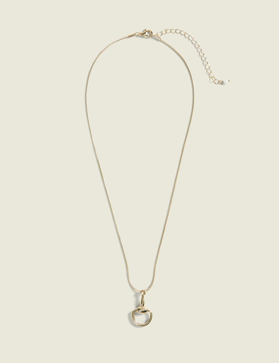 goldtone knocker pendant necklace