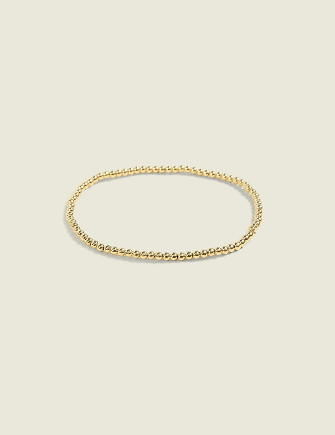 goldtone metal stretch bracelet