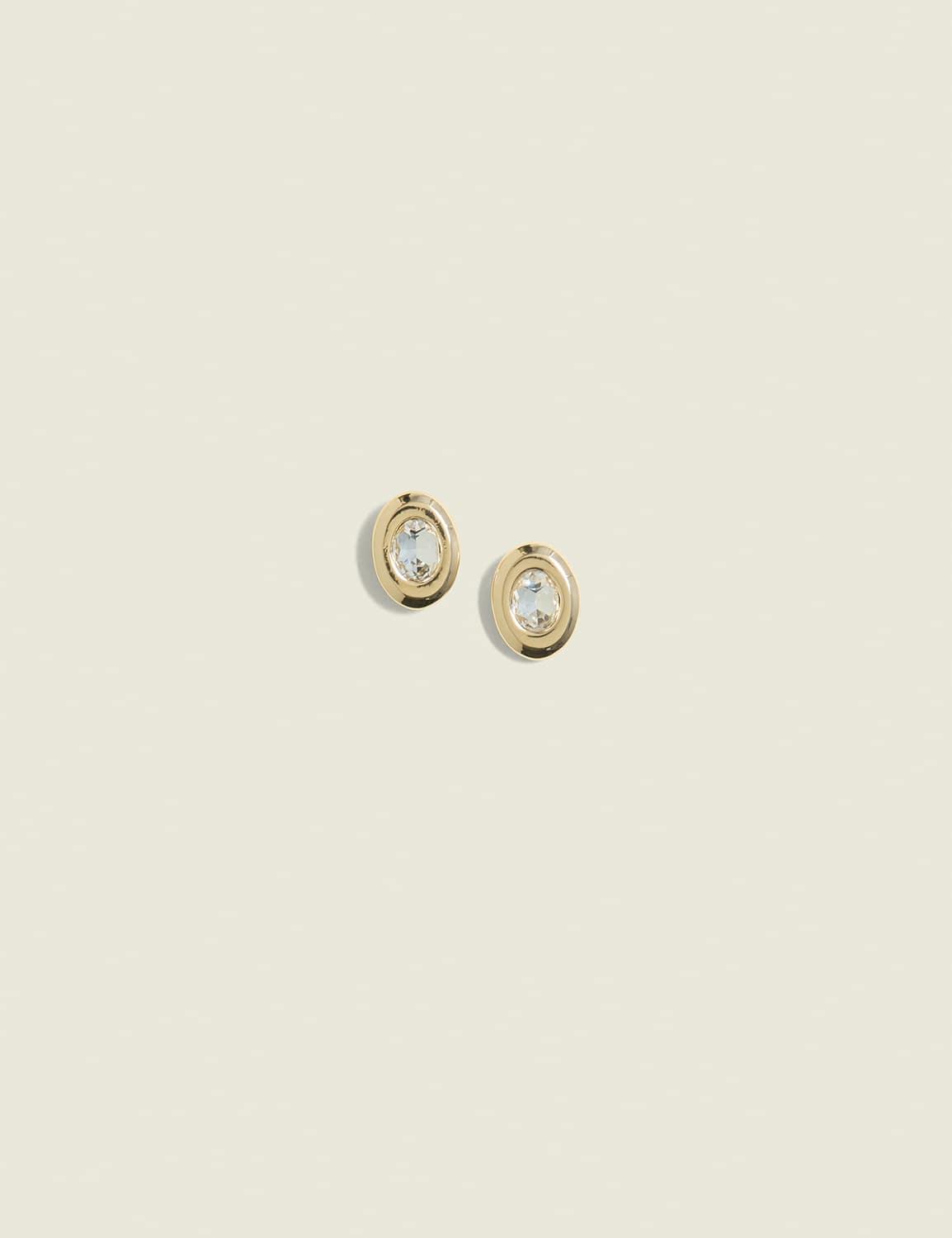goldtone stud earrings