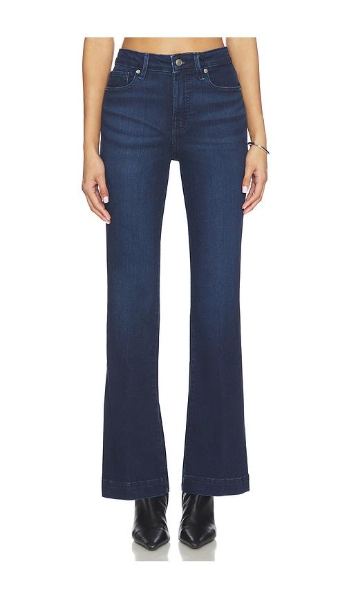 good american compression good classic bootcut jeans in navy. - size 10 (also in 12, 2)