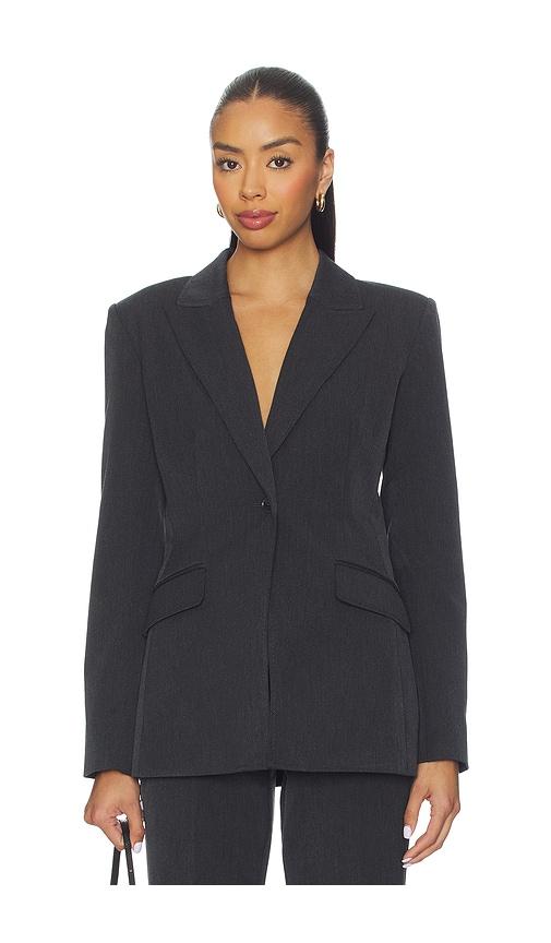 good american essential suiting sculpted blazer in grey. - size m (also in s, xxxxl/4x)