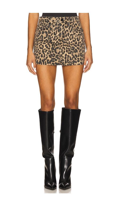 good american good 90s mini skirt in brown. - size 10 (also in 2, 6, 8, 12, 14, 20, 24)