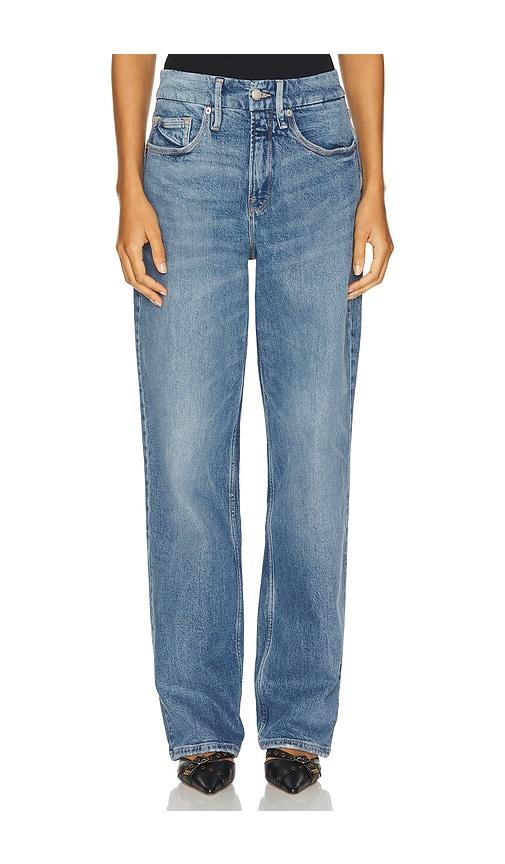 good american good 90s straight leg jeans in denim-medium. - size 2 (also in 22)