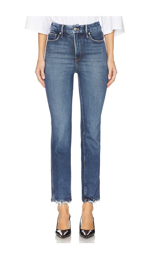 good american good curve straight jeans in blue. - size 2 (also in 20, 22, 24)