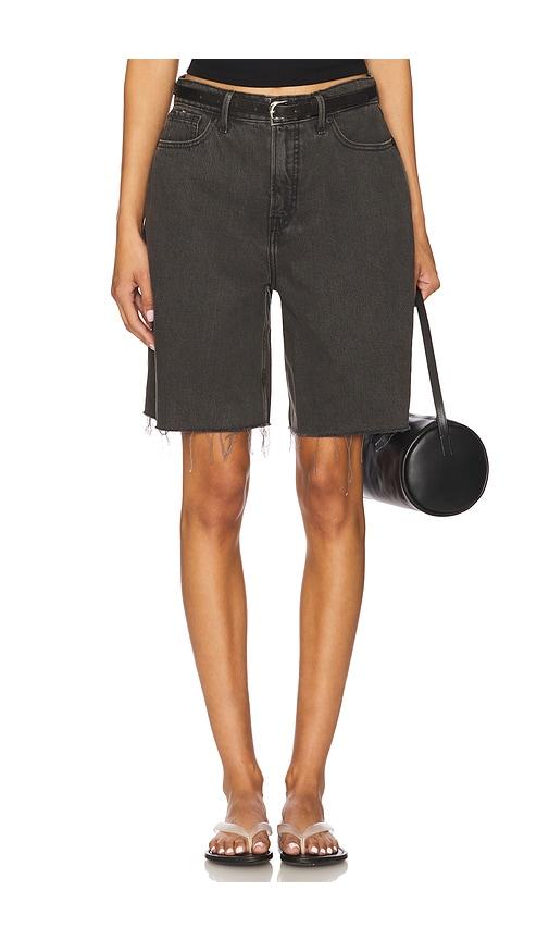 good american good extreme barrel shorts in black. - size 0 (also in 00)