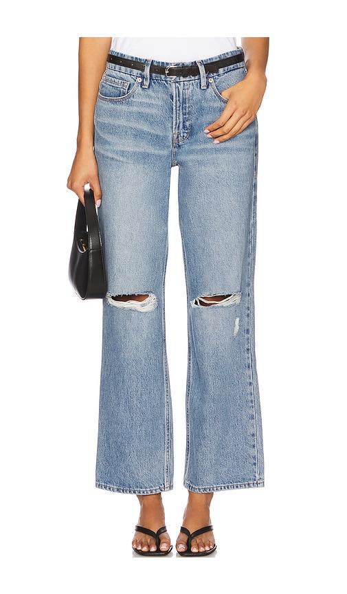 good american good petite 90s relaxed in blue. - size 00p (also in 4p)