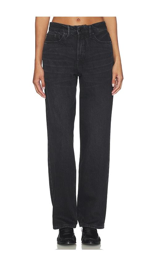 good american good petite 90s relaxed jeans in black. - size 00p (also in 0p, 6p, 8p)