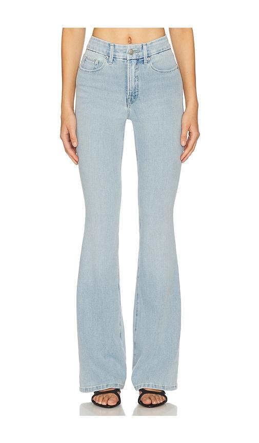 good american good petite flare jeans in blue. - size 20 (also in 22, 24)