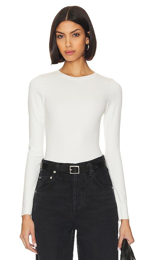 good american sculpting crew bodysuit in white. - size 2x (also in 3x)
