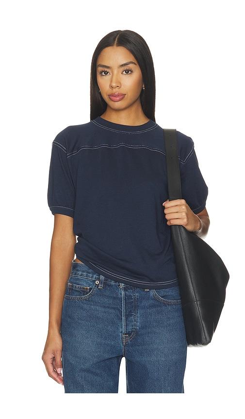 good american the gym tee in navy. - size l (also in xs, s, m)