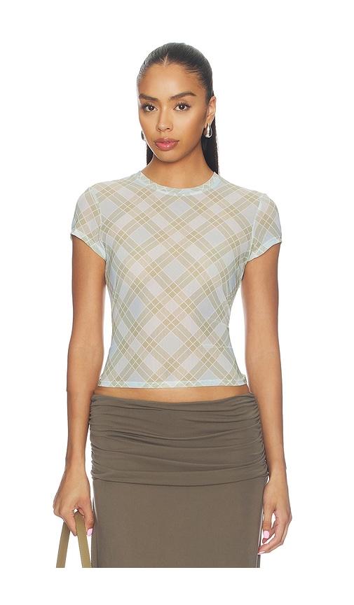 good american the mesh baby tee in multi. - size l (also in s, m, xs, xl/1x)
