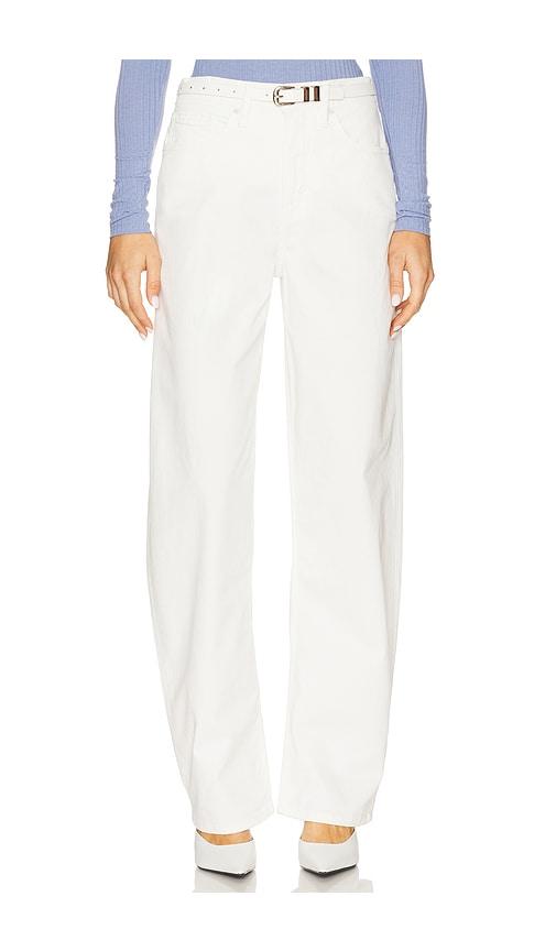 good american twill good barrel pant in white. - size 10 (also in 12, 20)