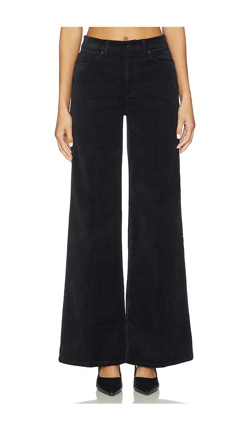 good american velvet good waist palazzo pants in black. - size 18 (also in 2, 6, 8)