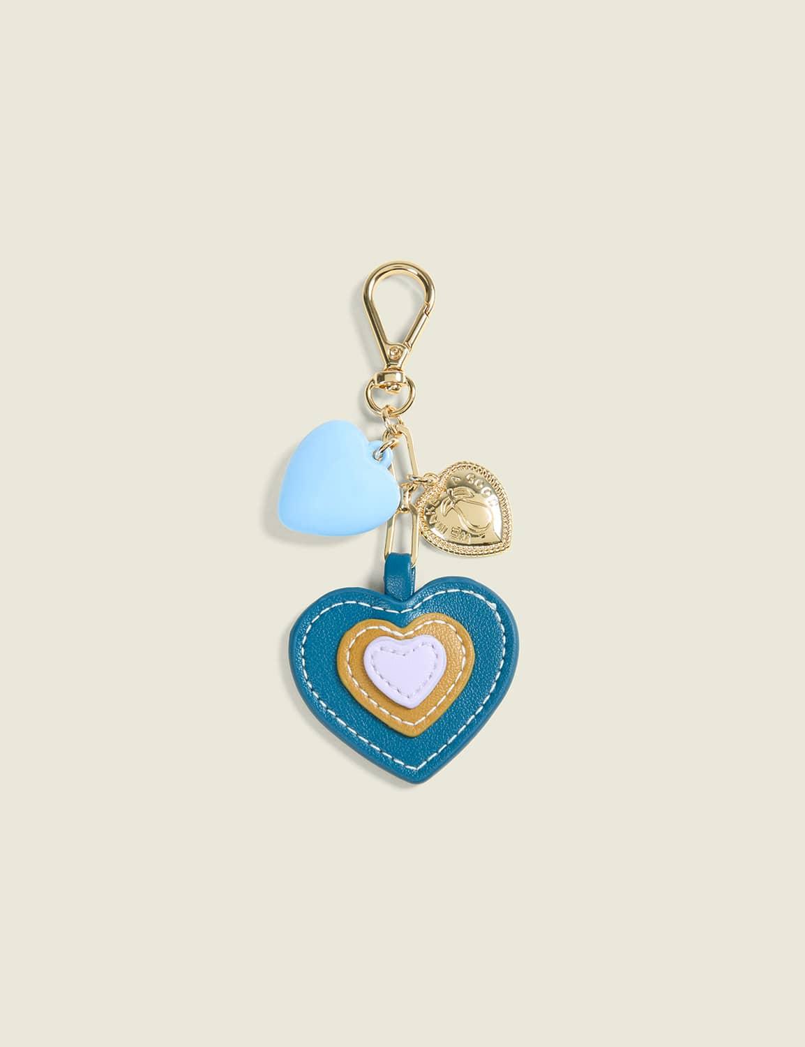 good pear heart bag charm