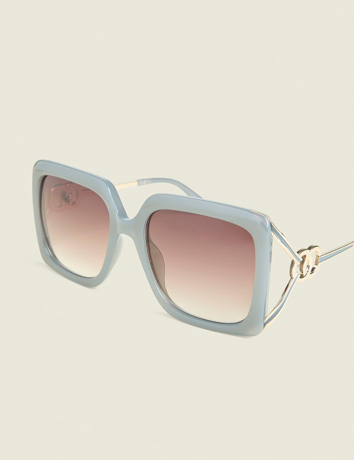 gray square sunglasses