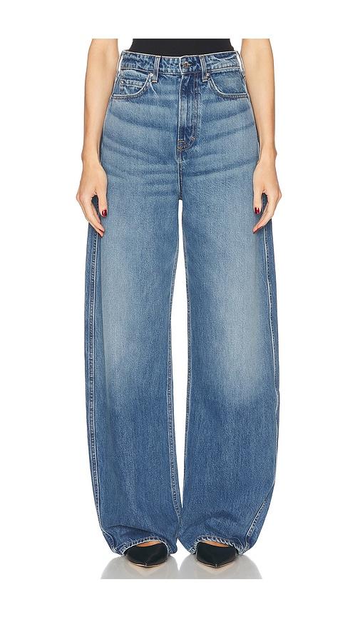grlfrnd austen high rise curve jeans in blue. - size 24 (also in 25)
