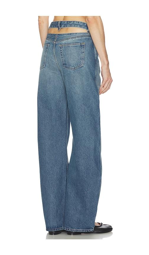 grlfrnd austen low rise curve detached waist in blue. - size 24 (also in 25, 26, 27, 28, 29, 32)