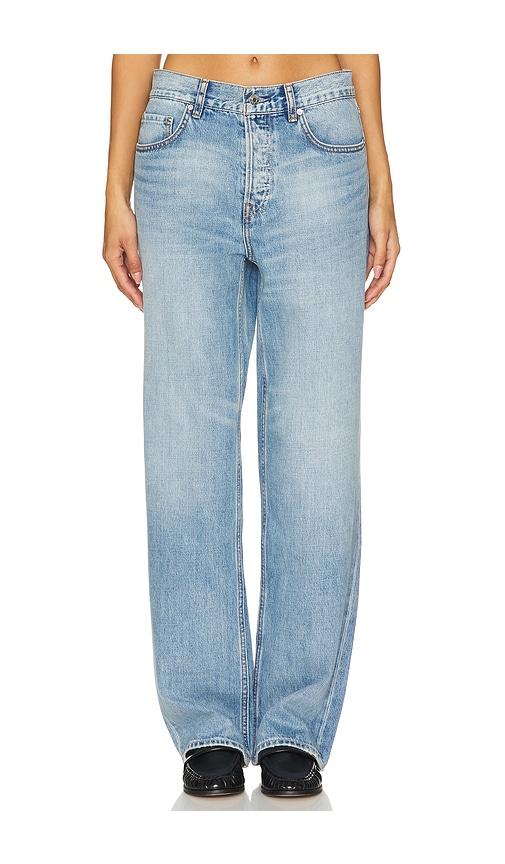 grlfrnd bella low rise boyfriend in blue. - size 25 (also in 26, 27, 28, 29, 30, 31, 32)