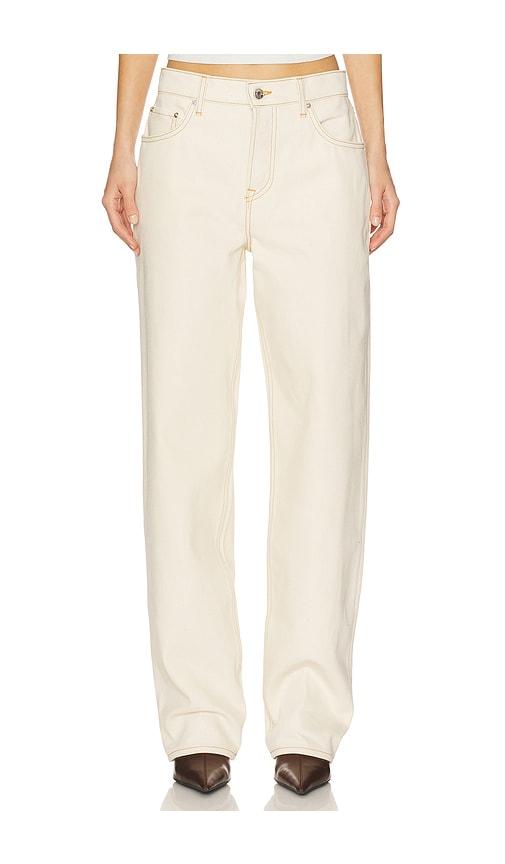grlfrnd bella low rise boyfriend jeans in beige. - size 25 (also in 28, 29, 32)