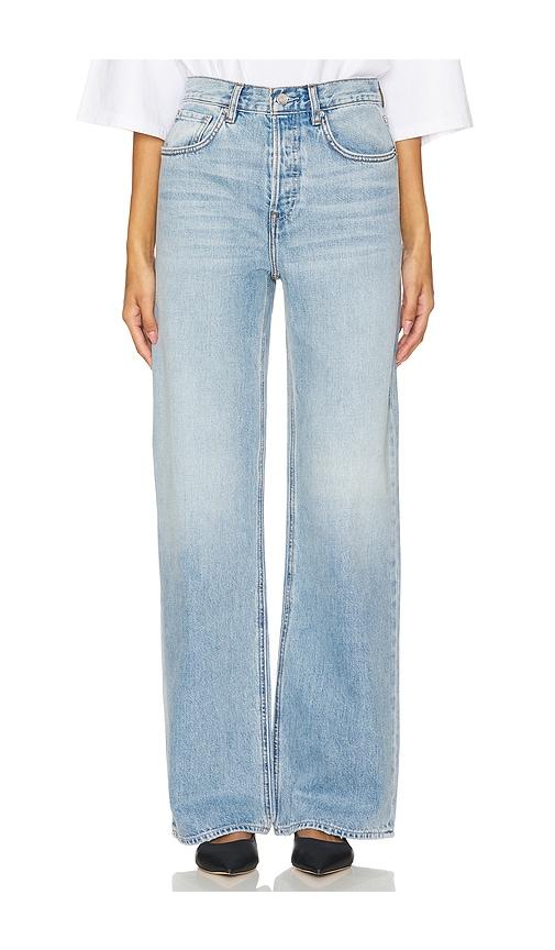 grlfrnd brooklyn high rise straight jeans in denim-medium. - size 24 (also in 29, 32)