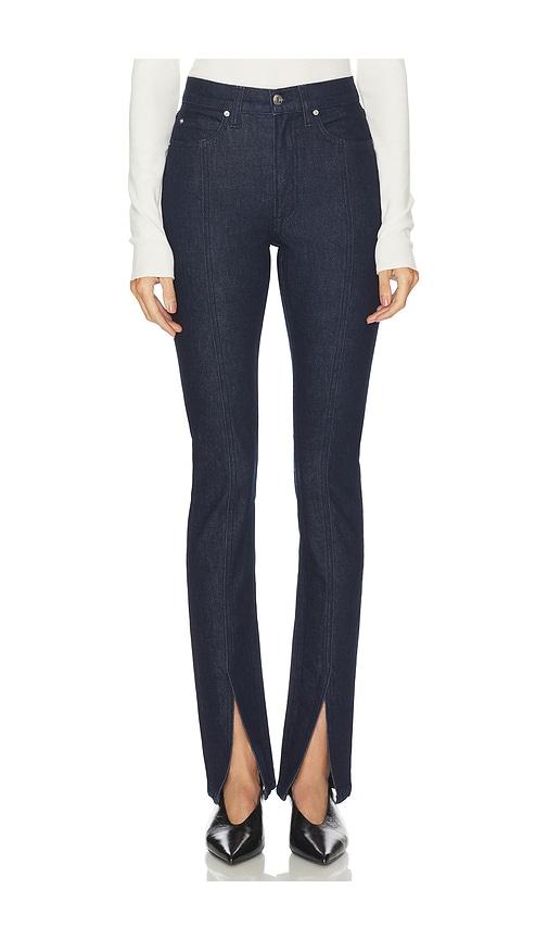 grlfrnd bryn split hem in blue. - size 24 (also in 26, 27, 28, 29, 30, 32)
