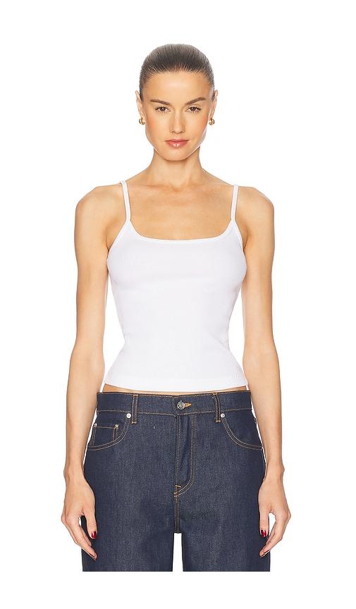grlfrnd essential cami in white. - size l (also in xxs, xs, s, m, xl)