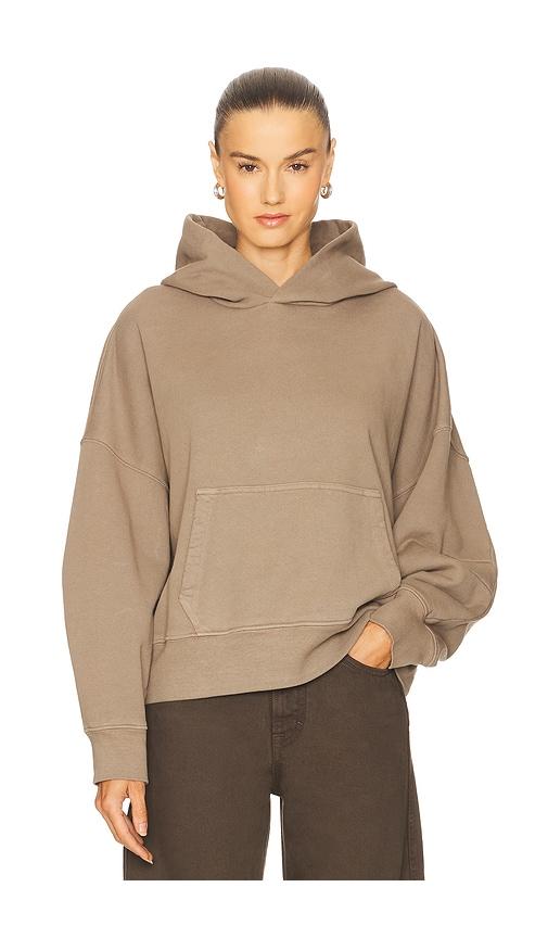 grlfrnd essential hoodie in brown. - size s (also in xs, xxs)