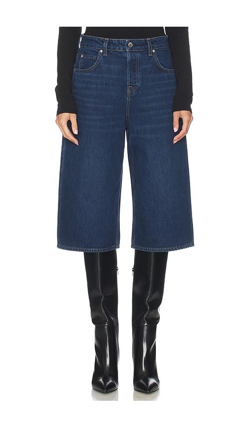 grlfrnd foster culotte in blue. - size 24 (also in 27)