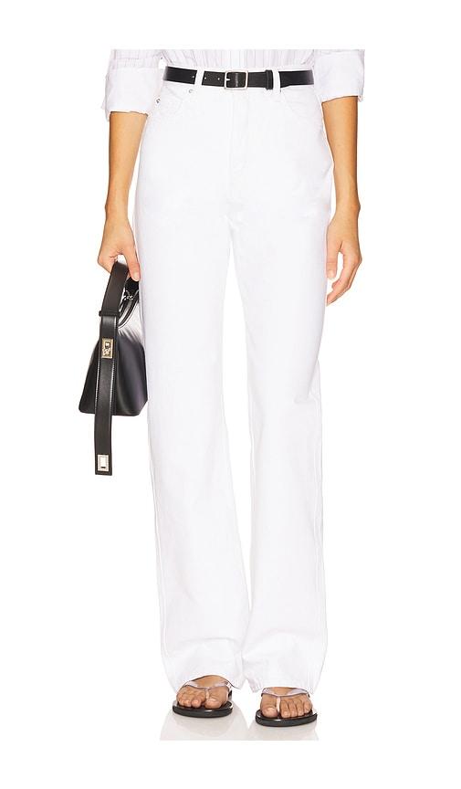grlfrnd graham high rise straight in white. - size 24 (also in 28, 29, 30, 31, 32)