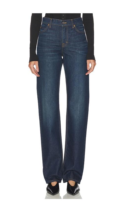 grlfrnd graham low rise in blue. - size 25 (also in 26, 27, 28, 30, 32)