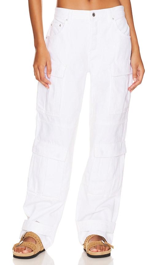 grlfrnd lex cargo jeans in white. - size 28 (also in 32)