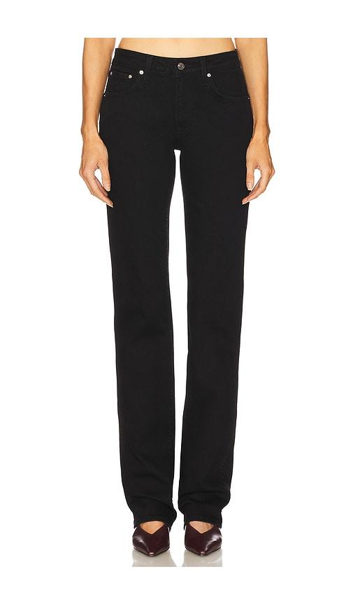 grlfrnd sara low rise straight in black. - size 29 (also in 30, 31)
