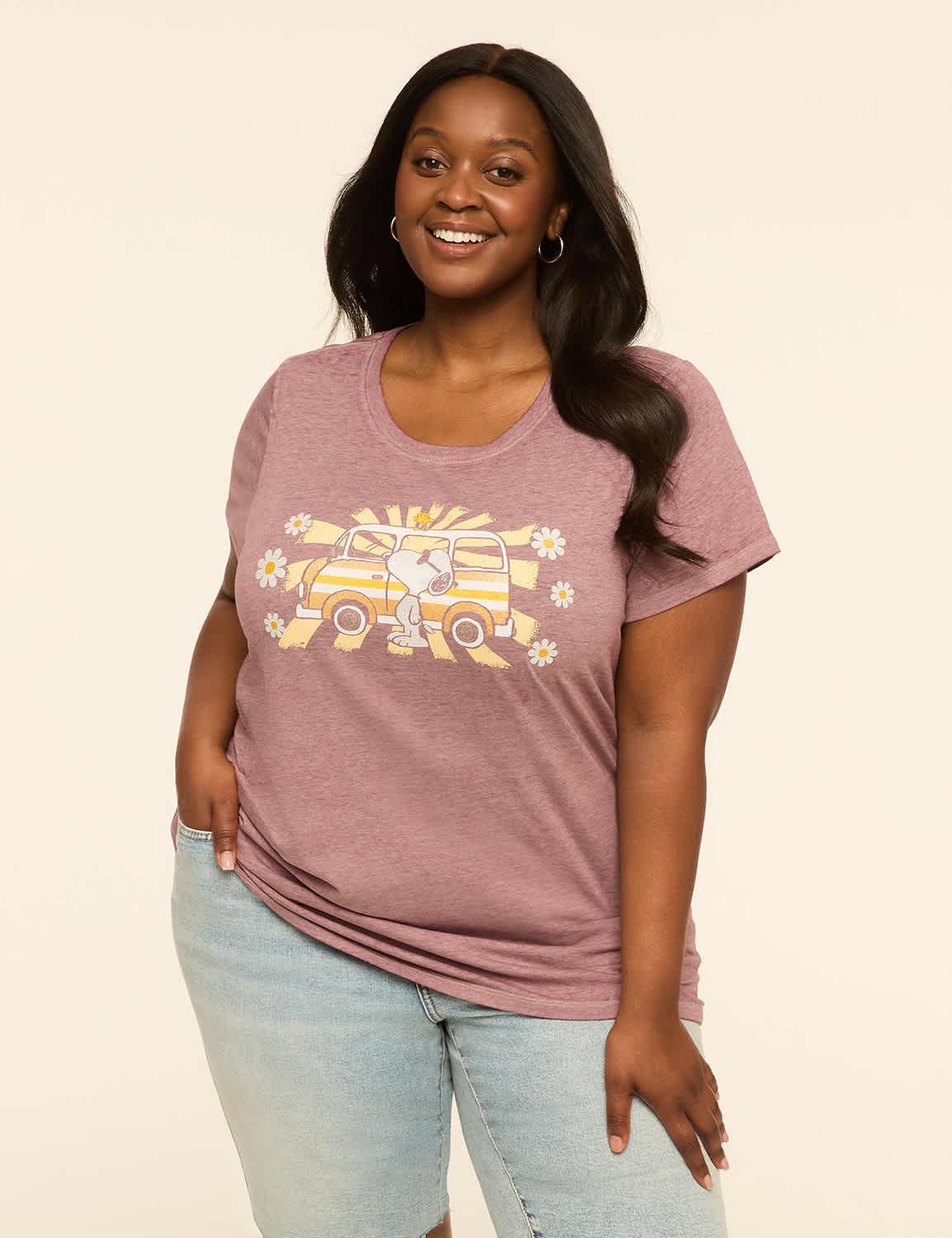 groovy snoopy graphic tee