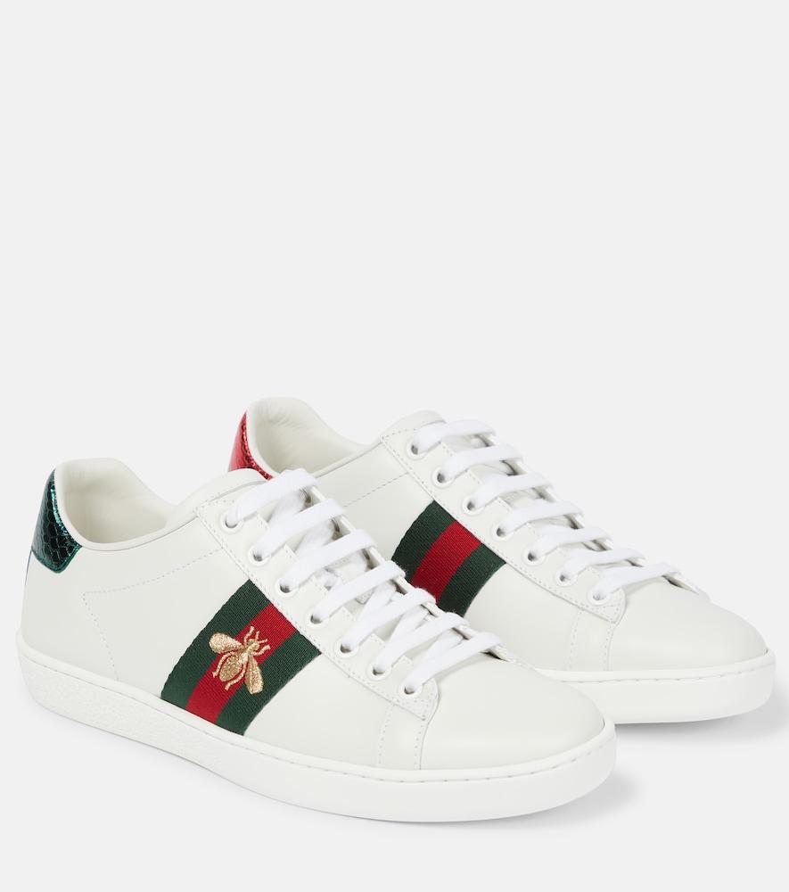 gucci ace leather sneakers