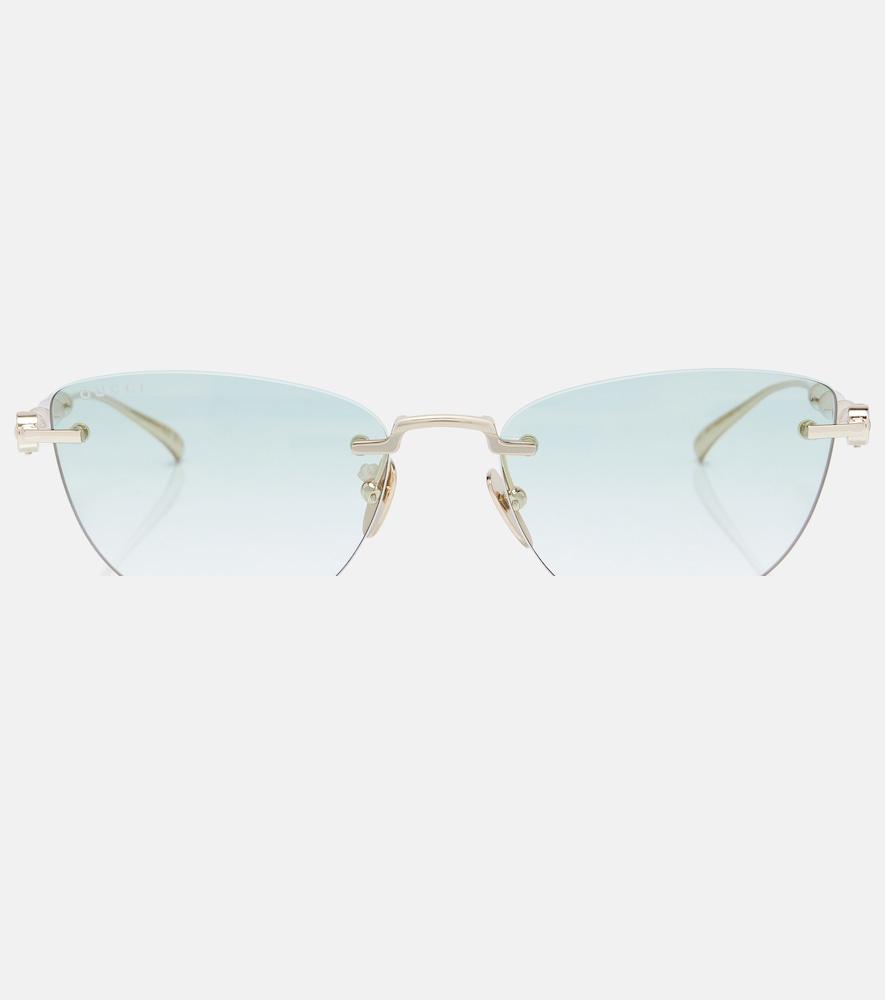 gucci bamboo cat-eye sunglasses