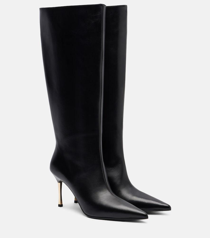 gucci bombshell leather knee-high boots