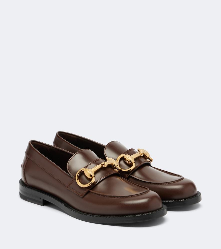 gucci boulevard horsebit leather loafers