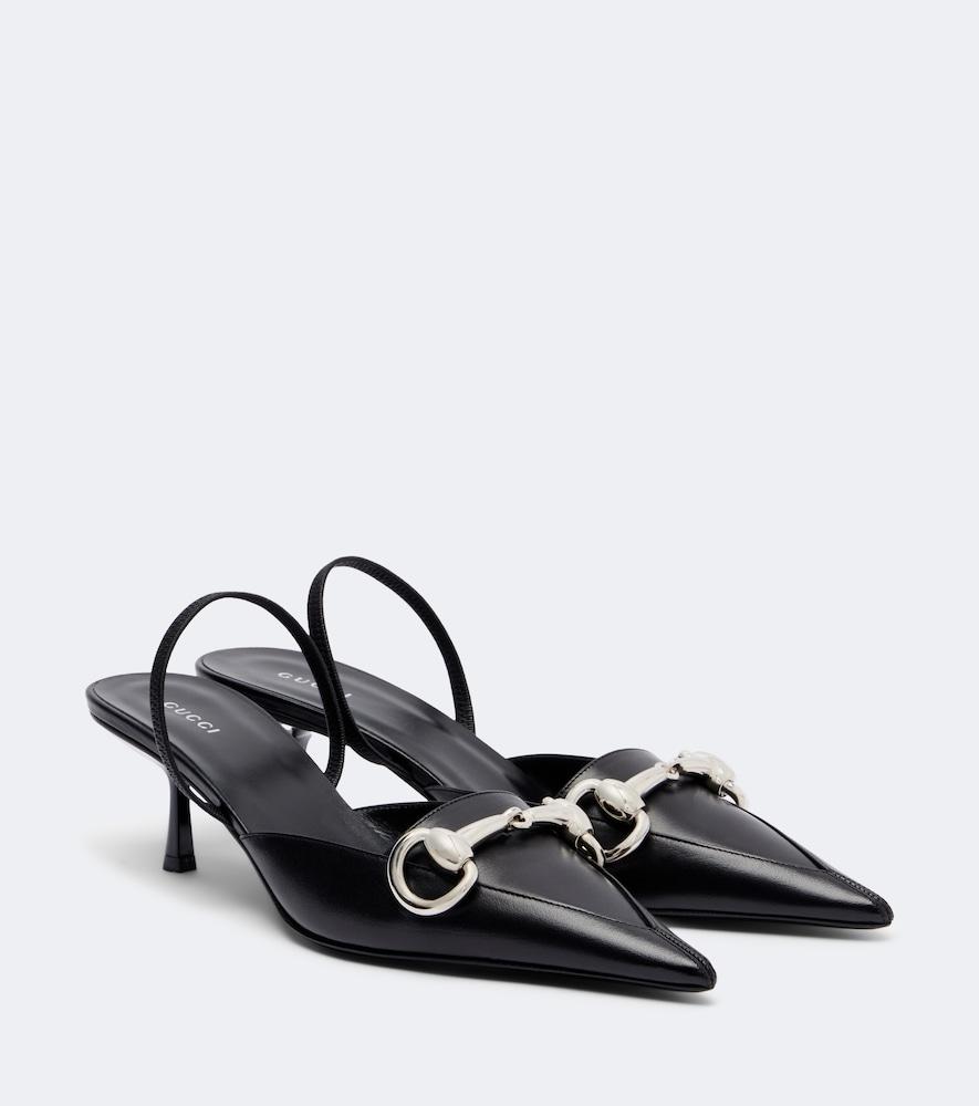gucci boulevard leather slingback pumps