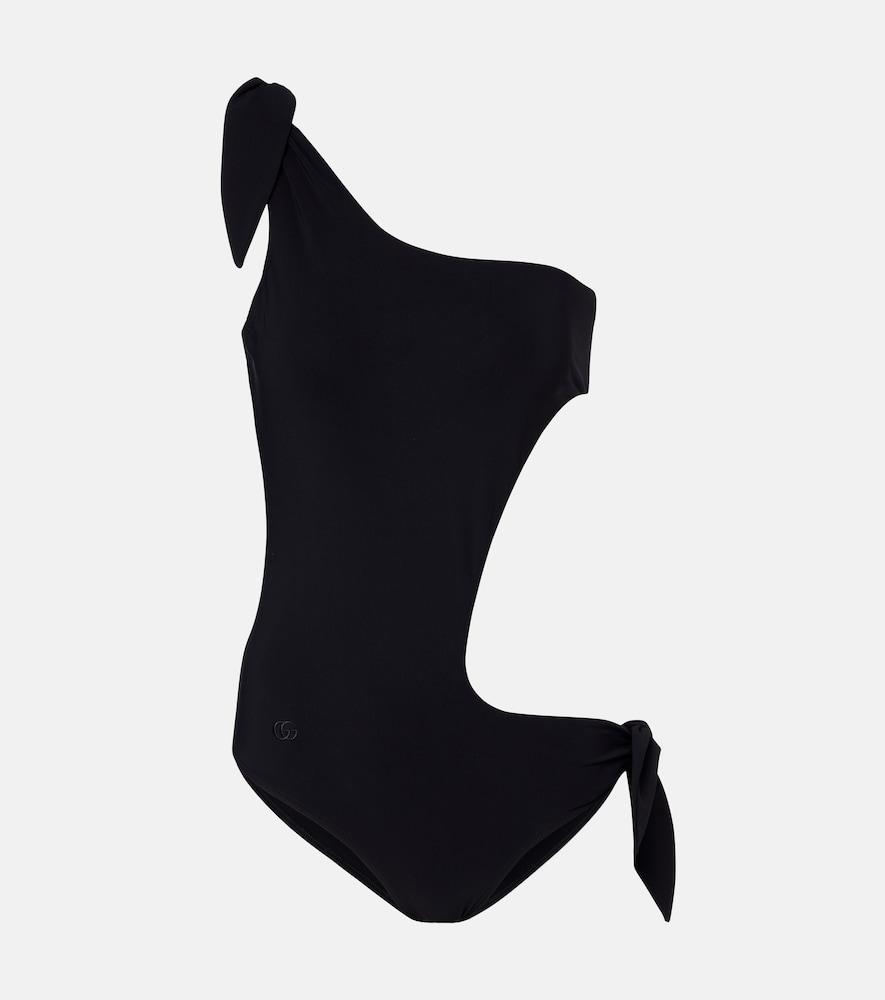gucci bow-detail cutout swimsuit