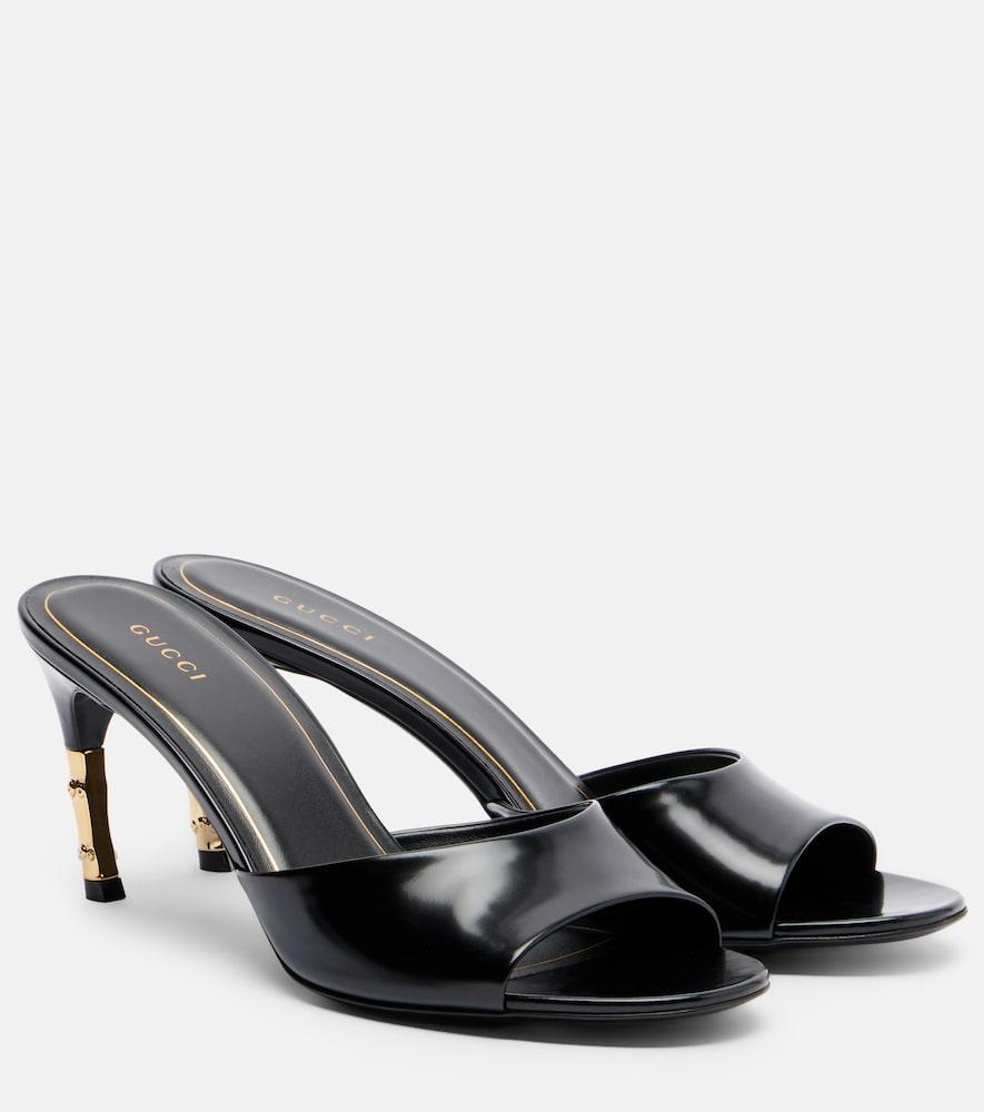gucci castello leather mules